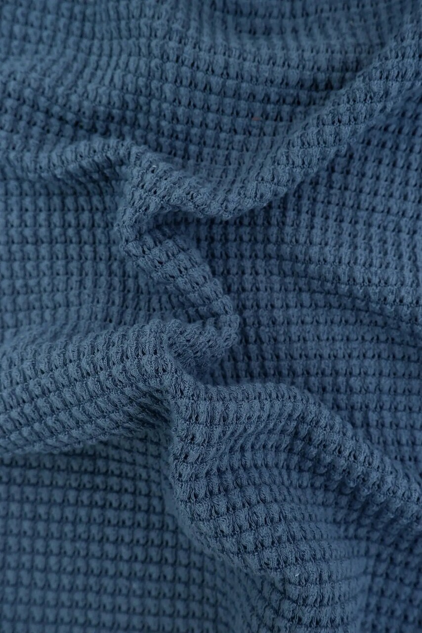 1 Yard Oversize Waffle Solid Stretch Knit Fabric 54/56 Inch Wide